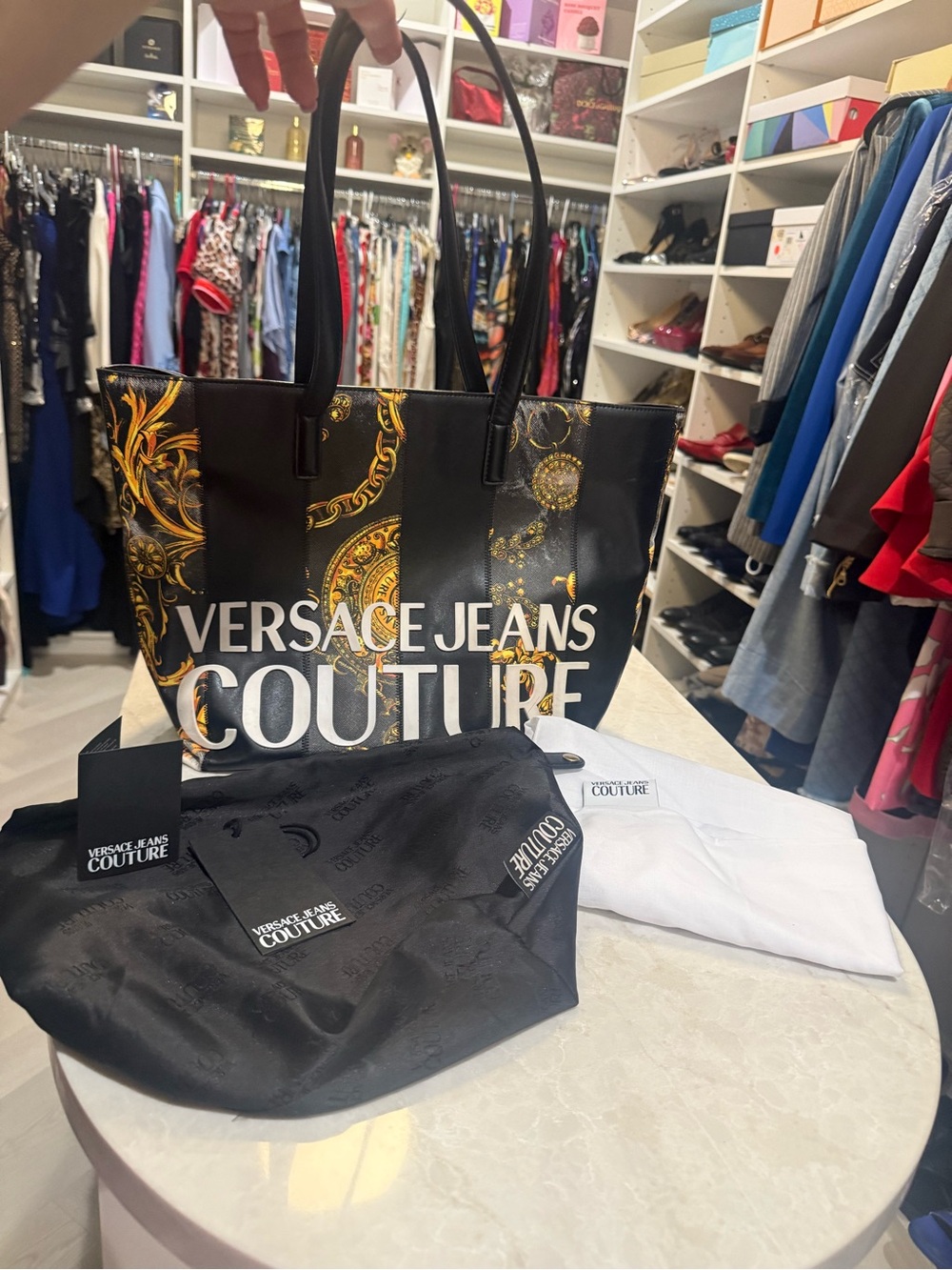 Versace Jeans Couture Black Tote
